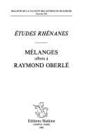 Tapa de Études rhénanes