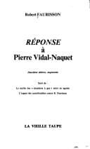 Tapa de Réponse à Pierre Vidal-Naquet