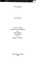 Tapa de Esther