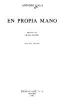 Tapa de En propia mano