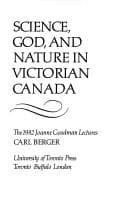 Tapa de Science, God, and nature in Victorian Canada