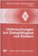 Tapa de Untersuchungen zur Dialogfähigkeit von Kindern