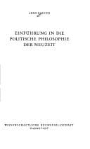 Tapa de Einführung in die politische Philosophie der Neuzeit