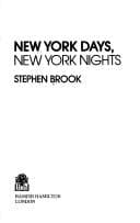 Tapa de New York days, New York nights