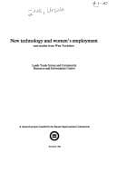 Tapa de New technology and women's employment