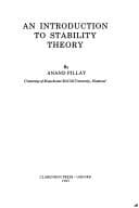 Tapa de An introduction to stability theory