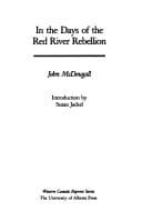 Tapa de In the days of the Red River Rebellion