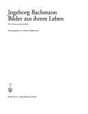 Tapa de Ingeborg Bachmann, Bilder aus ihrem Leben