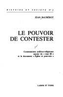 Tapa de Le pouvoir de contester