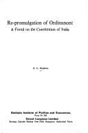 Tapa de Re-promulgation of ordinances, a fraud on the constitution of India
