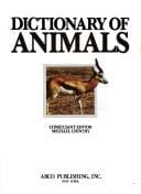Tapa de Dictionary of animals