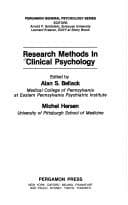 Tapa de Research methods in clinical psychology