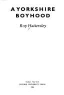 Tapa de A Yorkshire boyhood