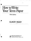 Tapa de How to write your term paper