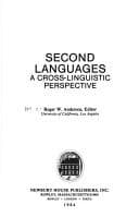 Tapa de Second languages: A cross-linguistic perspective (Cross-linguistic series on second language research)