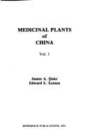 Tapa de Medicinal plants of China