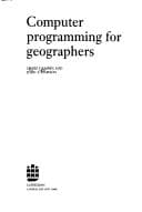 Tapa de Computer programming for geographers