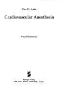 Tapa de Cardiovascular anesthesia