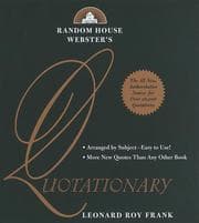 Tapa de Random House Webster's quotationary