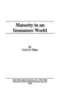 Tapa de Maturity in an immature world