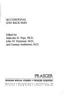 Tapa de Occupational low back pain