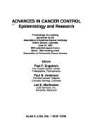 Tapa de Advances in cancer control