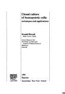 Tapa de Clonal culture of hemopoietic cells