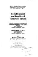 Tapa de Social support and families of vulnerable infants