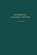 Tapa de Differential algebraic groups