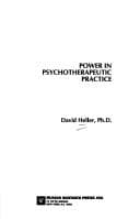 Tapa de Power in psychotherapeutic practice