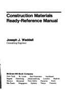 Tapa de Construction materials ready-reference manual