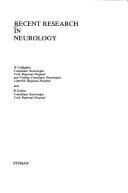 Tapa de Recent research in neurology