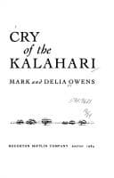 Tapa de Cry of the Kalahari
