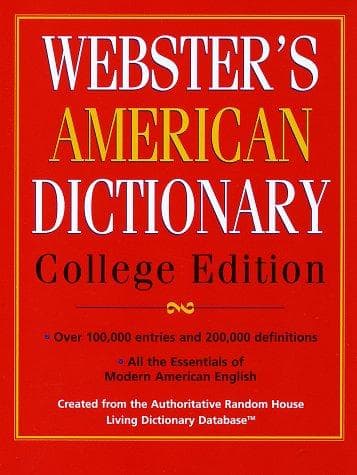 Tapa de Webster's American Dictionary