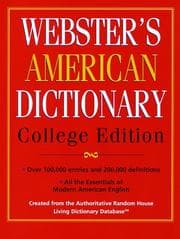 Tapa de Webster's American Dictionary