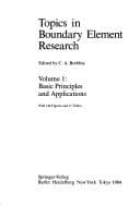 Tapa de Topics in boundary element research