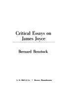 Tapa de Critical essays on James Joyce