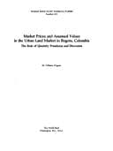Tapa de Market prices and assessed values in the urban land market in Bogota, Colombia