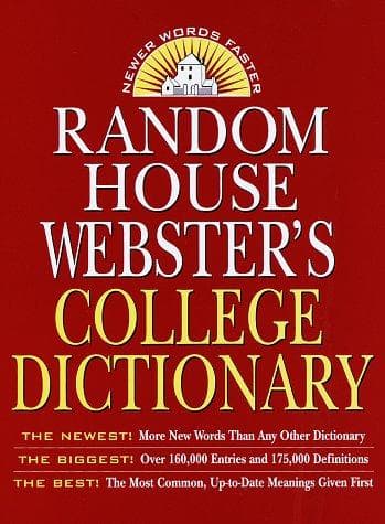 Tapa de Random House Webster's college dictionary