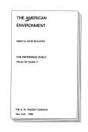 Tapa de The American environment