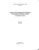 Tapa de Aspects of the training and visit system of agricultural extension in India