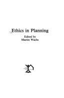Tapa de Ethics in planning