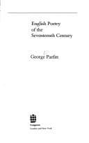 Tapa de English poetry of the seventeenth century