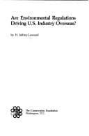 Tapa de Are environmental regulations driving U.S. industry overseas?