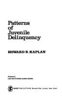 Tapa de Patterns of juvenile delinquency