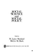 Tapa de Social science and social policy