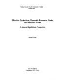 Tapa de Effective protection, domestic resource costs, and shadow prices