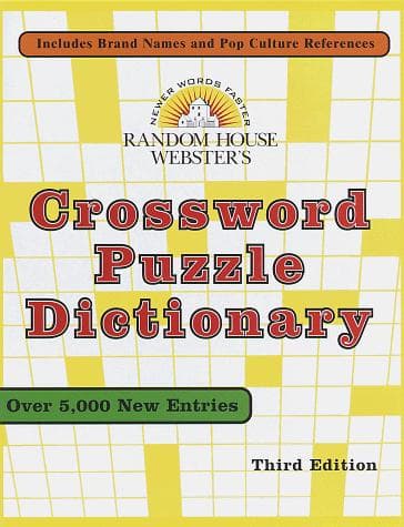 Tapa de Random House Webster's Crossword Puzzle Dictionary