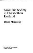 Tapa de Novel and society in Elizabethan England