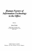 Tapa de Human factors of information technology in the office